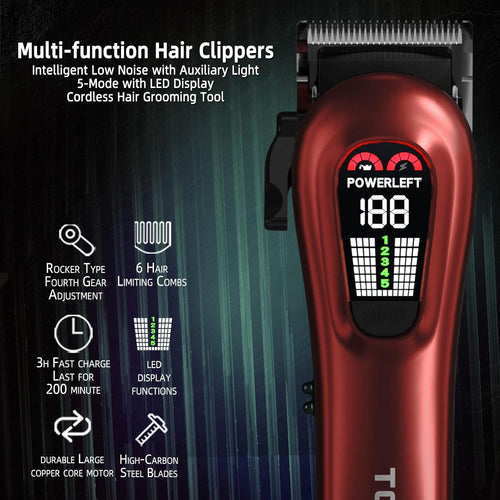 Hair Clippers for Men Professional Clippers for Men Cordless&Corded Barber
