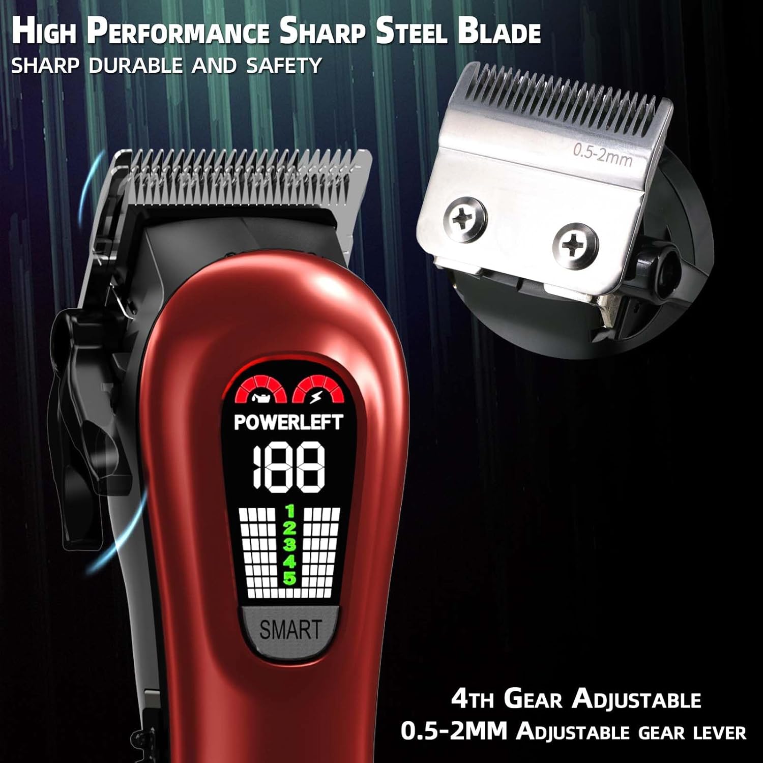 Hair Clippers for Men Professional Clippers for Men Cordless&Corded Barber