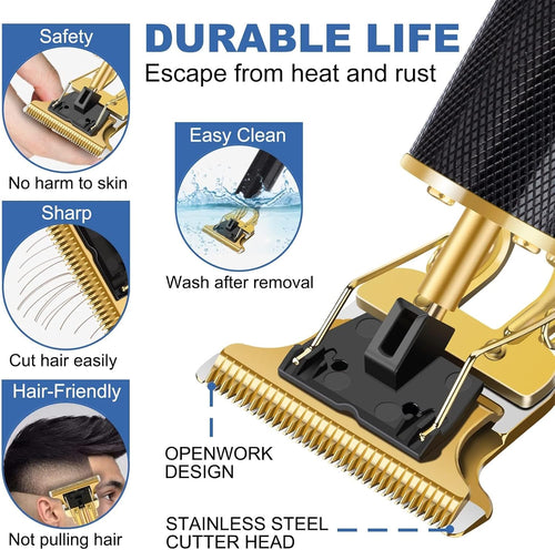 YOGINGO Professional Hair Trimmer for Men, Beard Trimmer Hair Clippers for Men