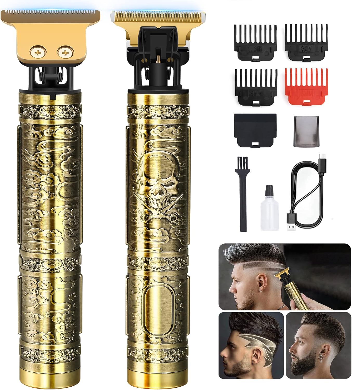 YOGINGO Professional Hair Trimmer for Men, Beard Trimmer Hair Clippers for Men