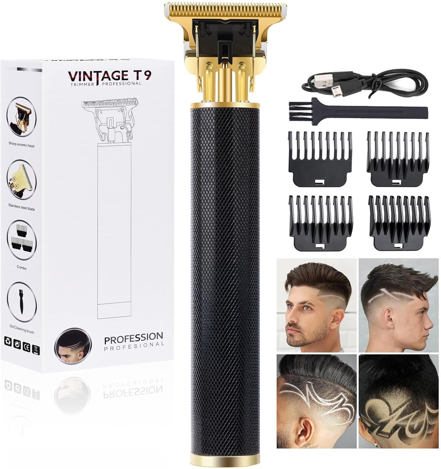 YOGINGO Professional Hair Trimmer for Men, Beard Trimmer Hair Clippers for Men