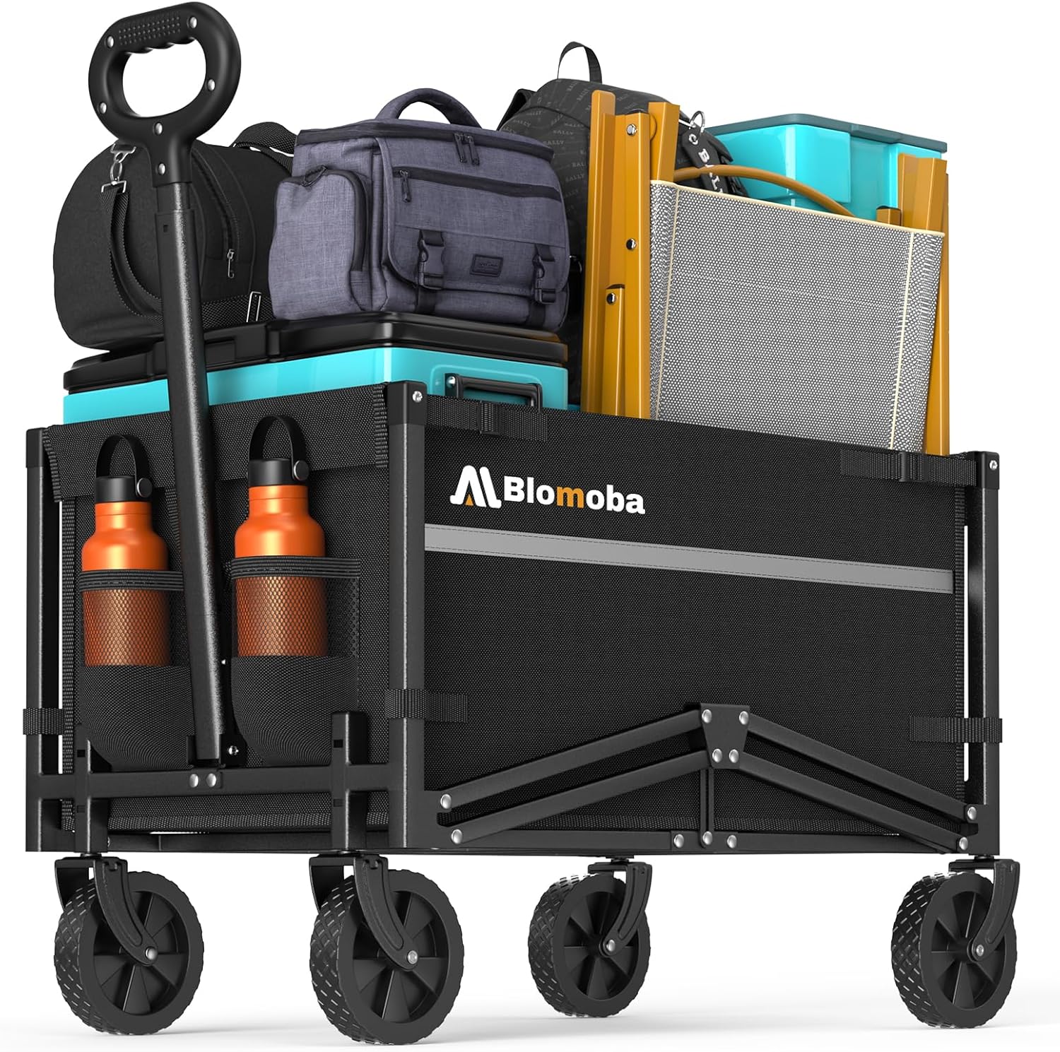 Blomoba Collapsible Wagon Cart, Flexible Handle, Portable FREE SHIPPING!